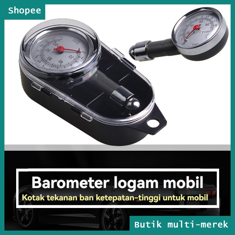 Pengukur Tekanan Ban Mobil Pengukur Tekanan Ban Sepeda Motor Pengukur Tekanan Angin-Versi kotak