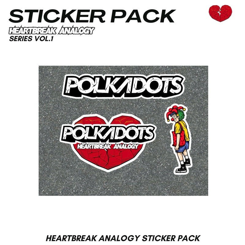 

STICKER PACK POLKADOTS - HEARTBREAK ANALOGY
