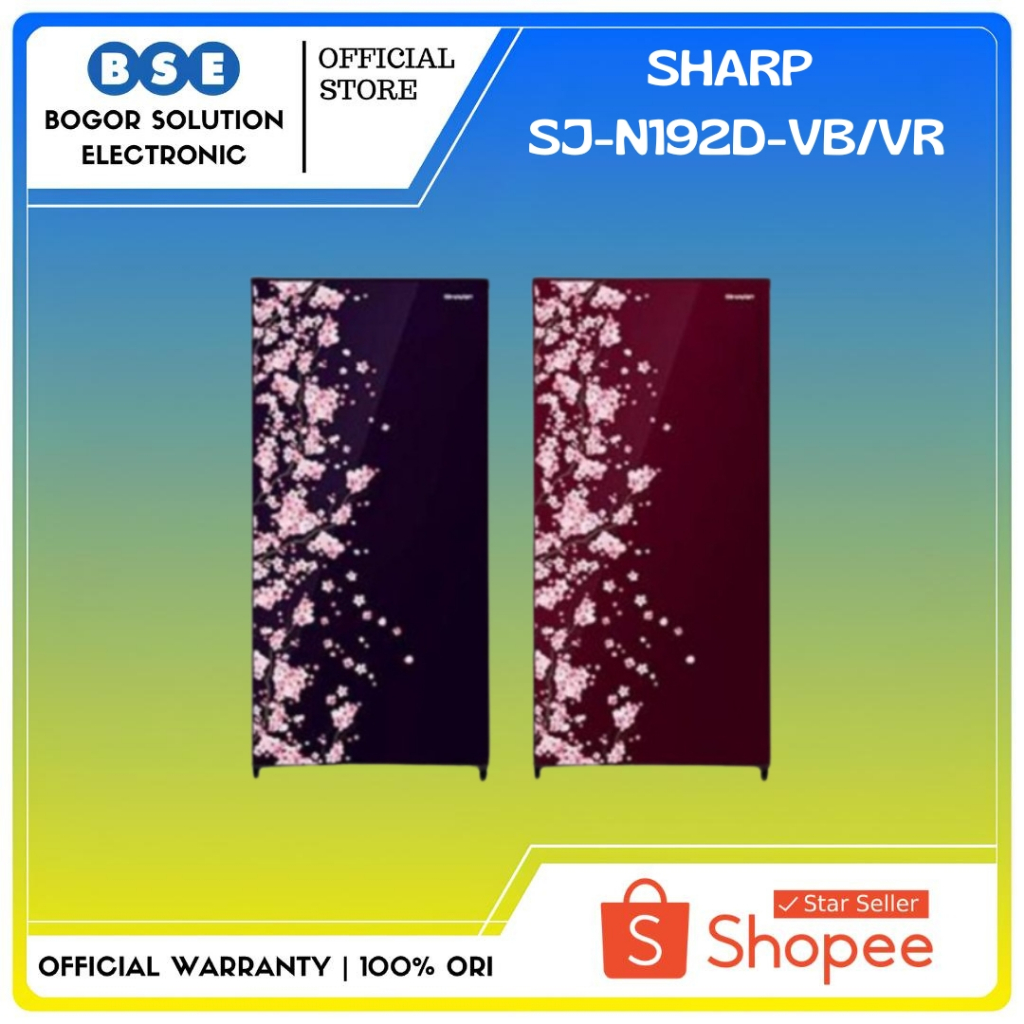 Kulkas Sharp 1 Pintu SJ-N192D-VB/VR Low Wattage Kulkas 184 L Sharp SJ N192D