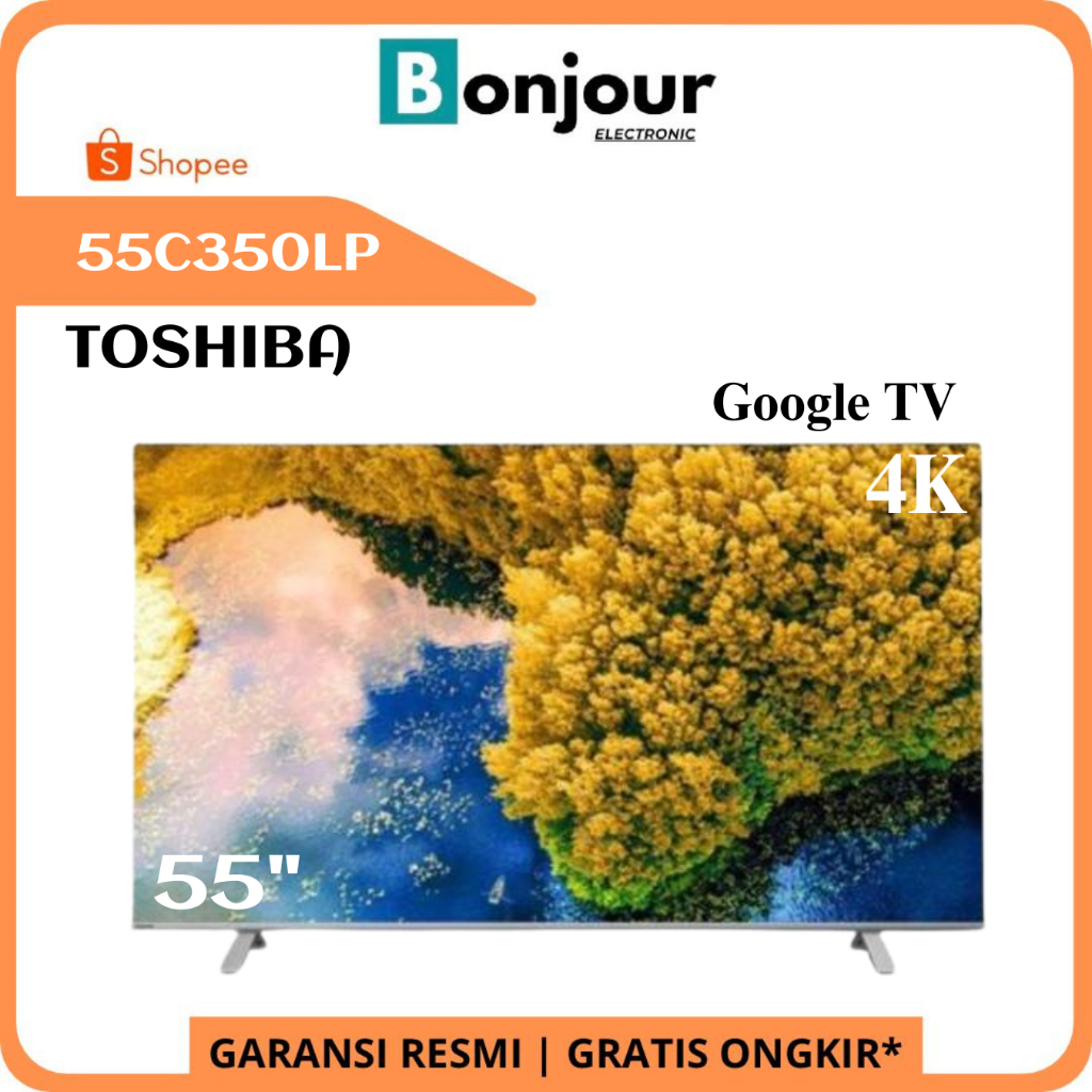 TV 55 Inch Toshiba 55C350LP Toshiba 55C350 Google TV 4K HDR