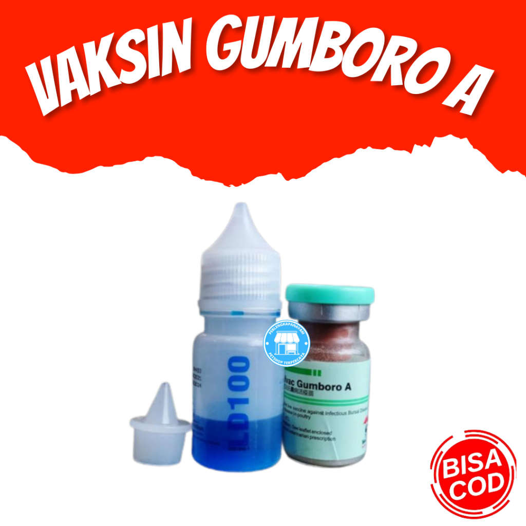 VAKSIN GUMBORO A DOSIS 100 Ekor Vaksin Ayam Umur 7 - 30 Hari Vaksin Ayam Anti Virus Gumboro & Anti S
