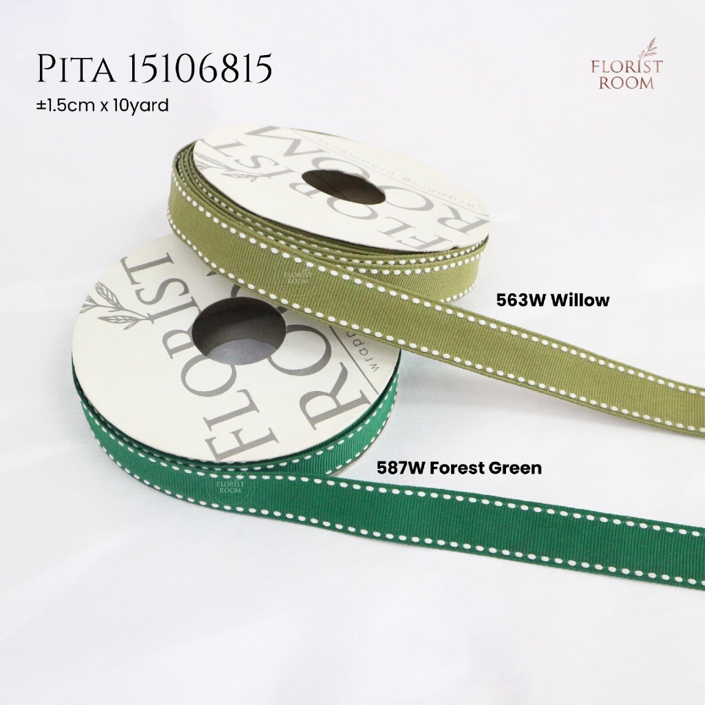 

Pita 15106815 ±1.5cm x 10yard - Pita Natal - Christmas Ribbon - Idul Fitri