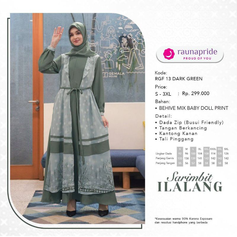 GAMIS DEWASA RAUNAPRIDE SARIMBIT ILALANG RGF 13