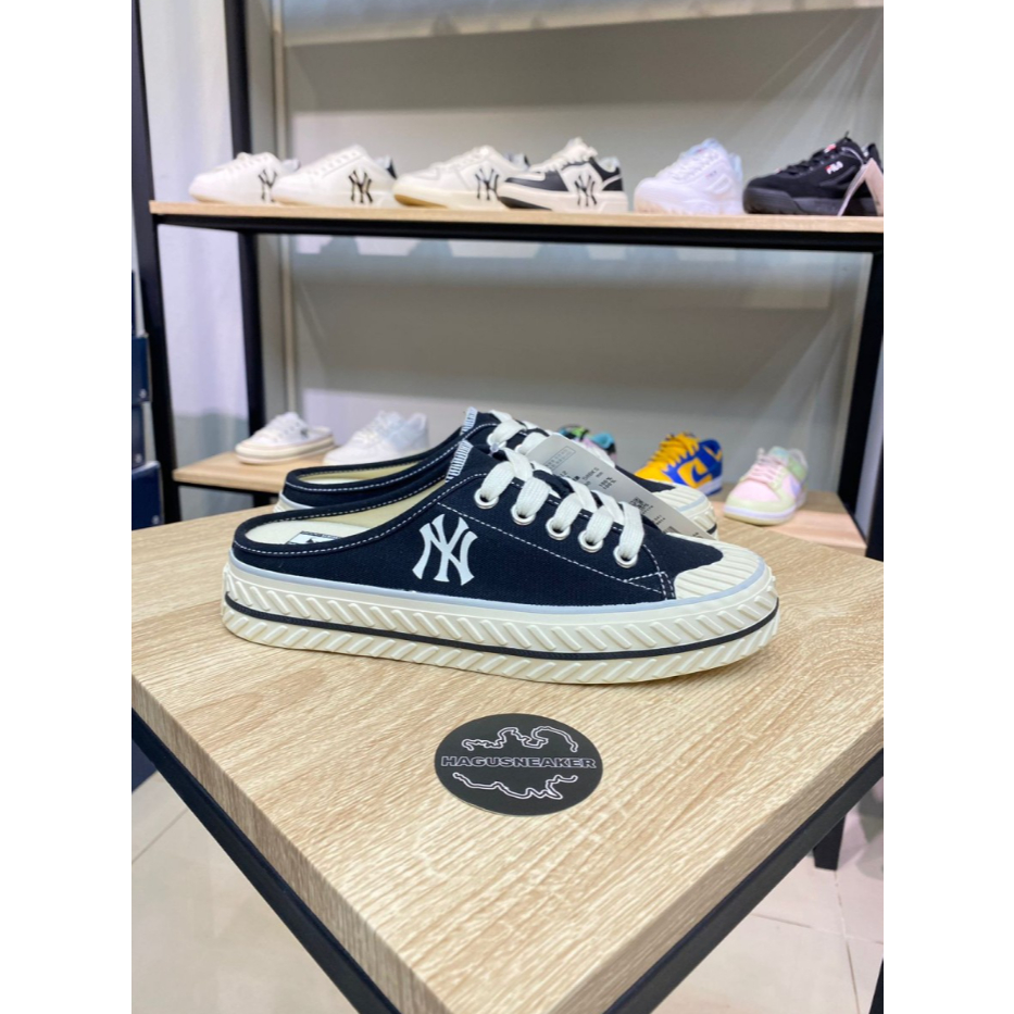 MLB PLAYBALL ORIGIN Mule NEW YORK YANKEES BLACK HAGUSNEAKR 100% ORIGINAL