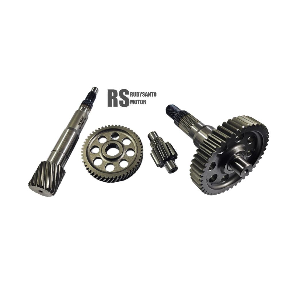 GEAR RASIO KOMPLIT BEAT KVY KARBU BEAT LAMA SPACY KARBU SCOOPY KARBU GIGI RASIO SET MILKUNI