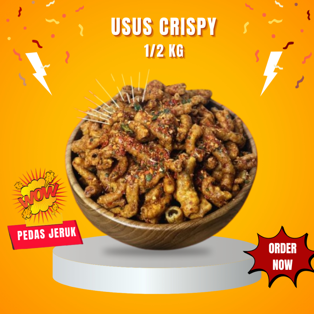 

Classica2106 Keripik Usus Ayam Crispy Pedas Daun Jeruk 1/2Kg
