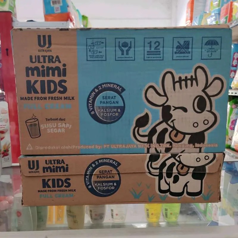 

x1 Karton ULTRAJAYA 125mL ultra Mimi kids susu UHT Plain Full Cream