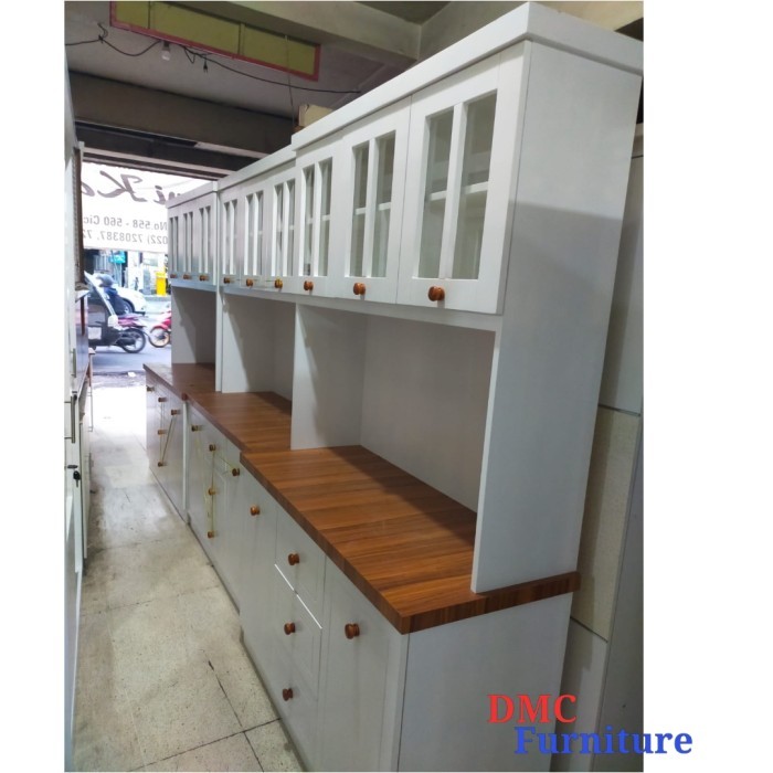 Lemari dapur 3 pintu HPL lemari sayur 3 pintu Rak dapur 3 pintu Lemari dapur HPL