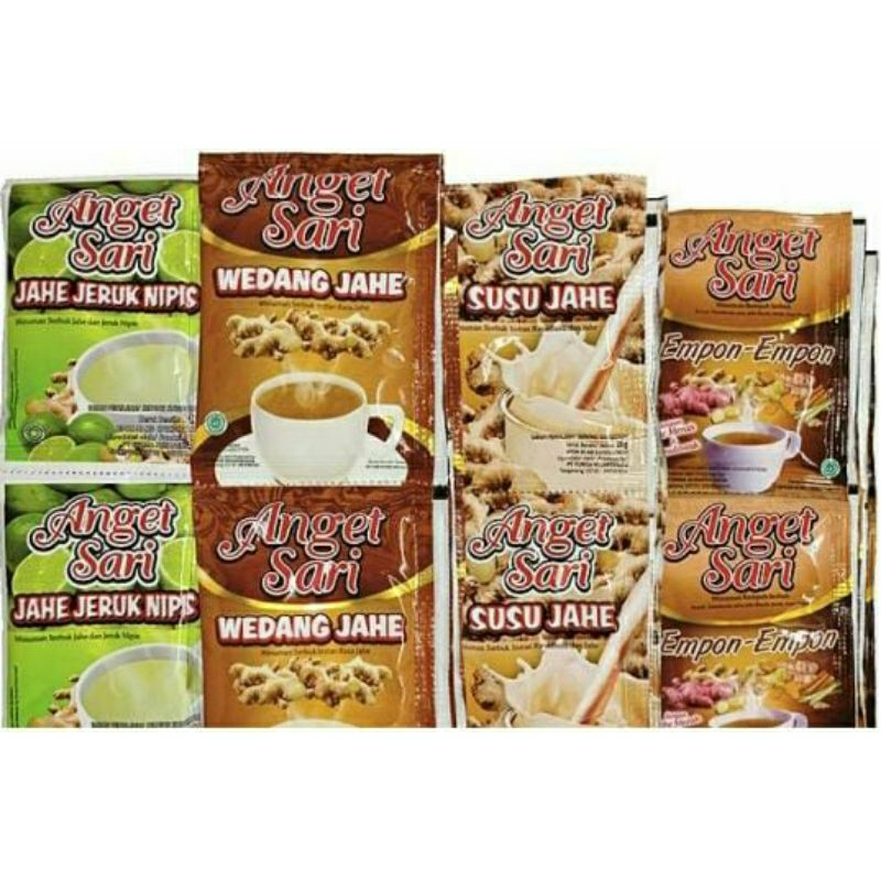 

✅LANGSUNG DIKIRIM,,,10sachet(mix rasa) Minuman Jahe ANGET SARI