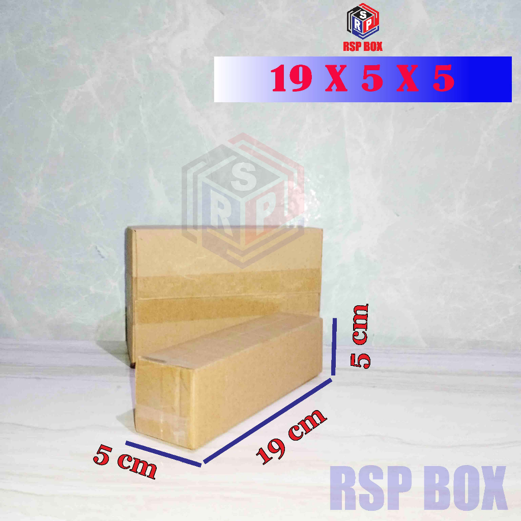 

Kardus ukuran 19x5x5 cm box packing murah dus packaging karton box