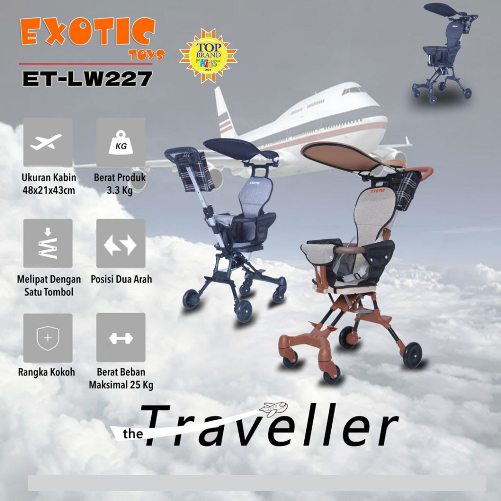Magic Stroller Exotic ET-LW 227 Original by Pacific Roda 4 Kursi dorongan Anak