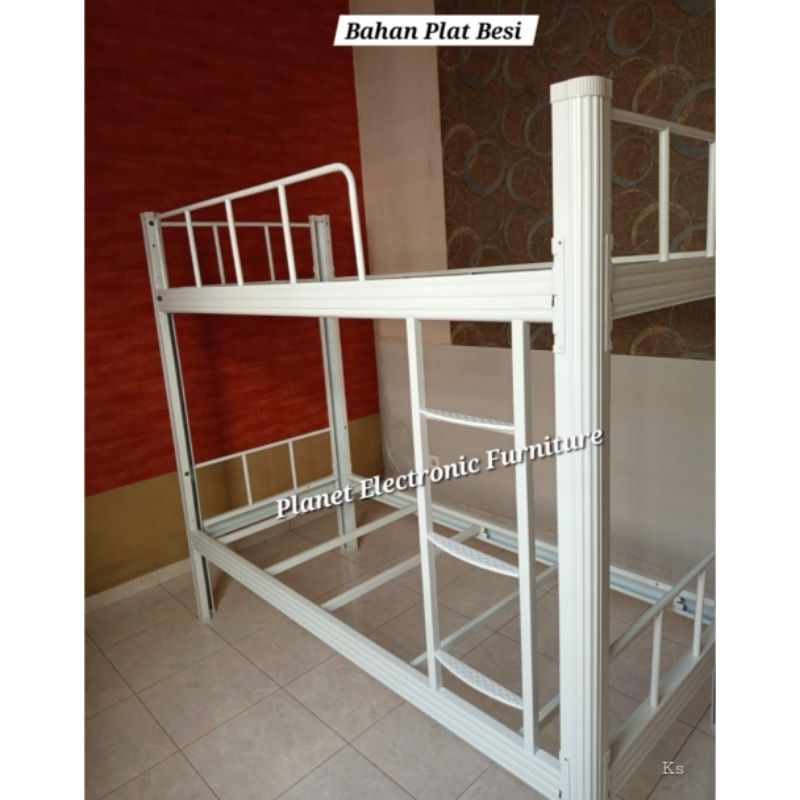 Rangka Tempat tidur Plat Besi tempat tidur tingkat