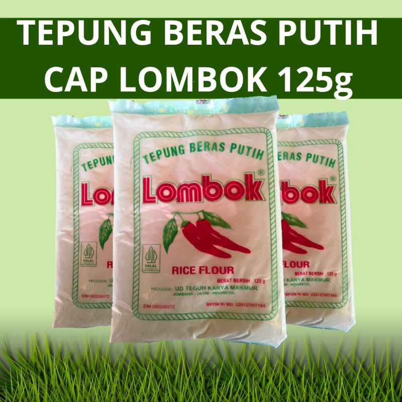 

(GROSIR) Tepung Beras Cap Lombok 125g