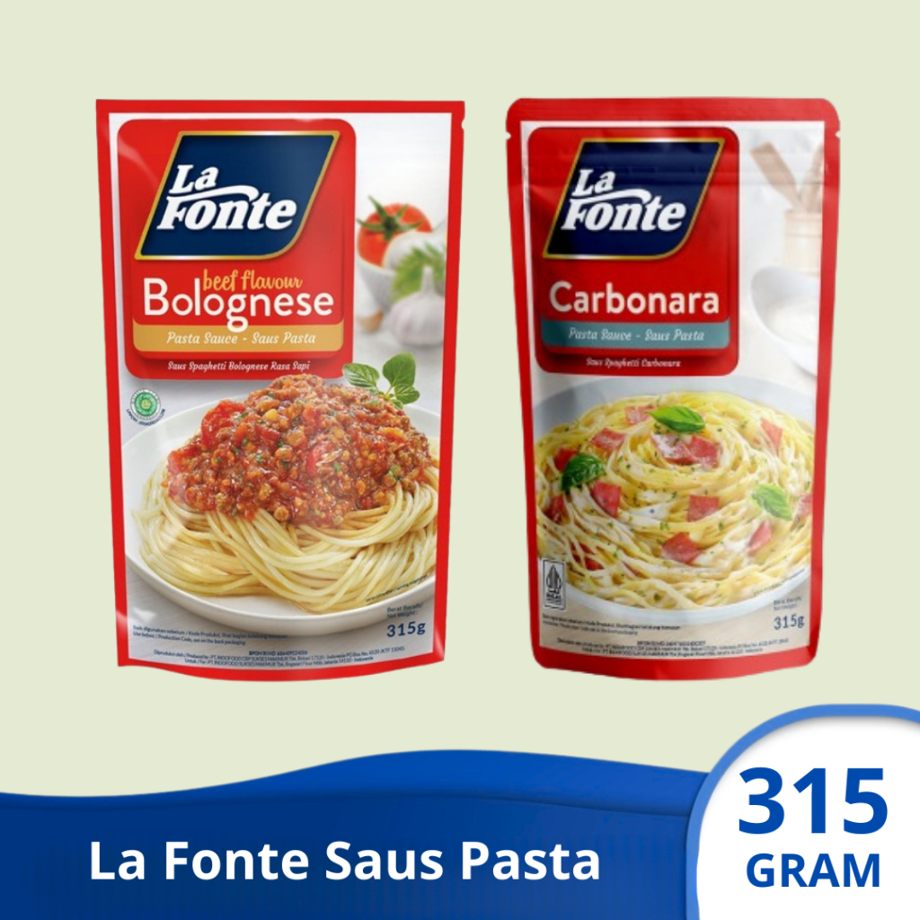 

LA FONTE CARBONARA BOLOGNESE Saus Pasta 315 gram