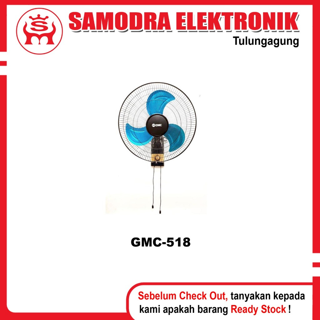 Kipas Angin GMC 518 | Kipas Angin Dinding 18" Gmc