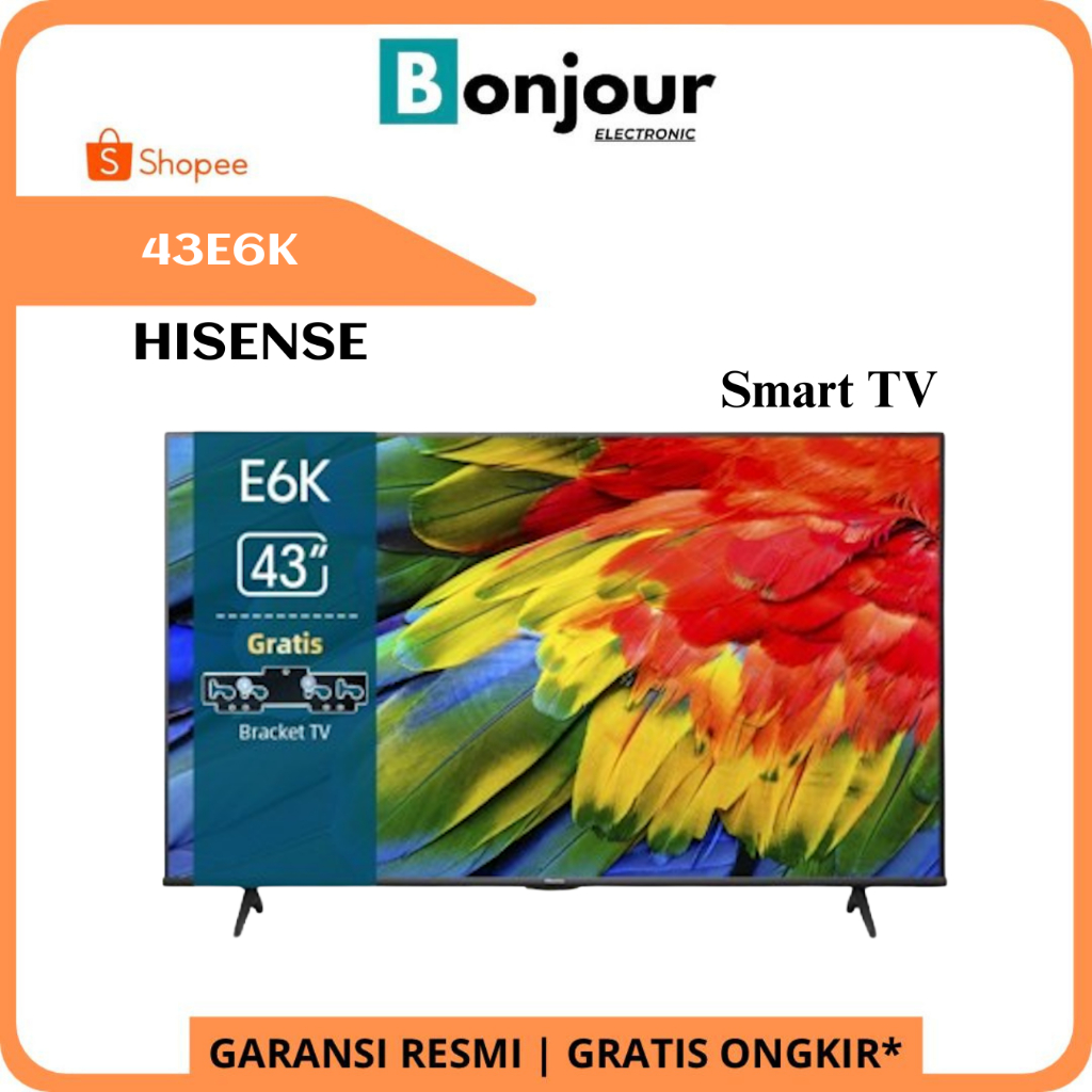 LED TV 43 Inch 4K Smart TV 43 Hisense 43E6K 43 Digital TV
