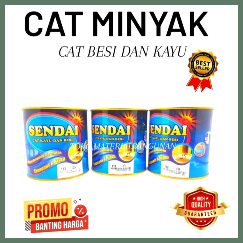 CAT SENDAI CAT MINYAK BESI DAN KAYU MURAH BERKUALITAS