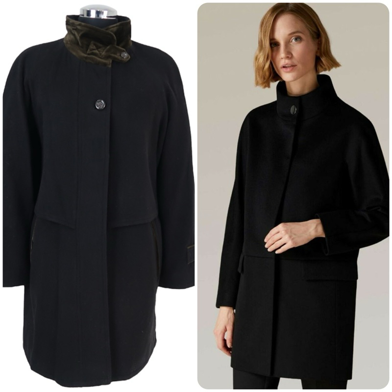 Women premium coat in charcoal navy brand Mars made in german