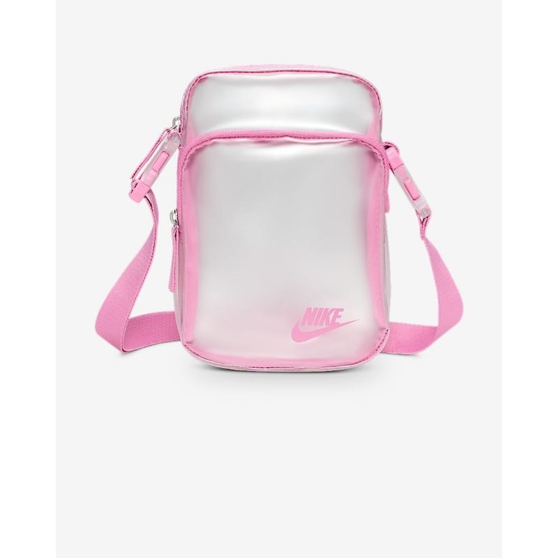 Nike Crystal Heritage Cross-Body Sling Bag 4L Pink Clear Tas Original 100%