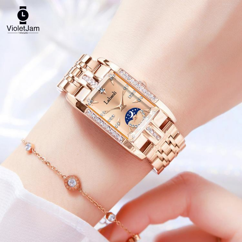 Jam Tangan Labaoli Wanita Original 100% Branded Anti Air Elegan Mewah Jam Tangan Kecil Rantai Cewek