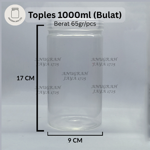 (Grosir) Toples Tabung Serbaguna 1000ml
