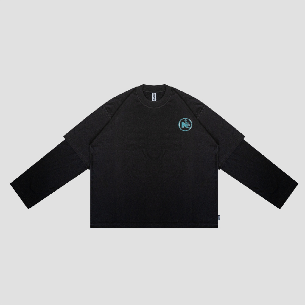 Newego Apparel Longsleeve Boxy Double Layer Doomer Black