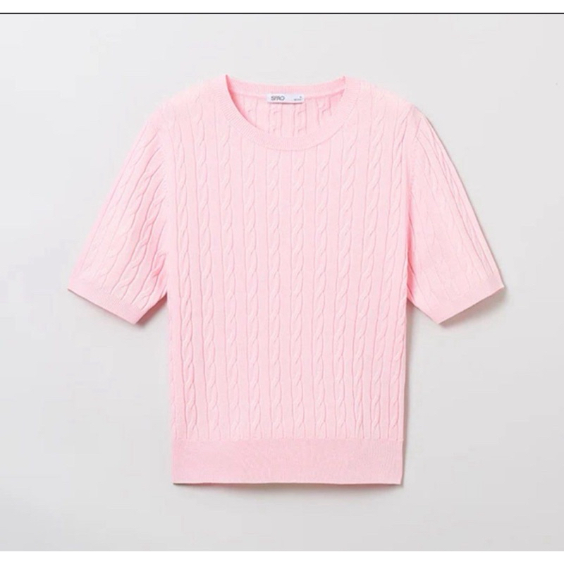 preloved pink knit top spao