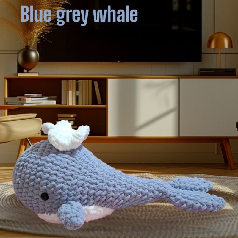 Boneka Rajut Amigurumi Jumbo Whale