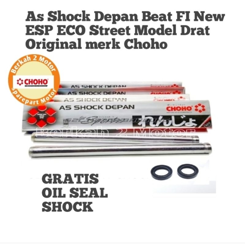 As Shock Depan Beat FI New Model Drat Original gratis seal shock nya merk Choho