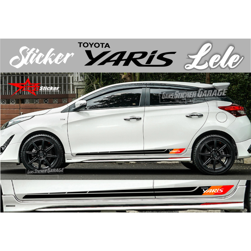 Variasi Sticker Premium Yaris Lele Aksesoris Eksterior Mobil All New Toyota Yaris Lele