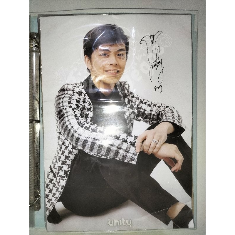 signed poster fenly un1ty