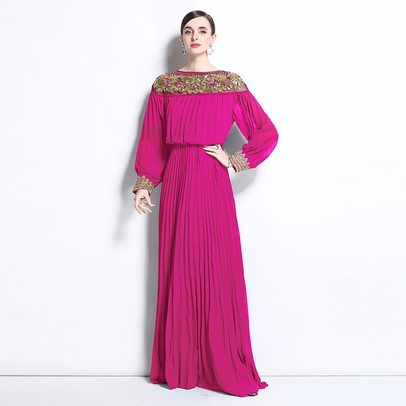 SGBJ Robe Fashion Women Muslim Wear Wrap Maxi Dress Wanita 4 Color