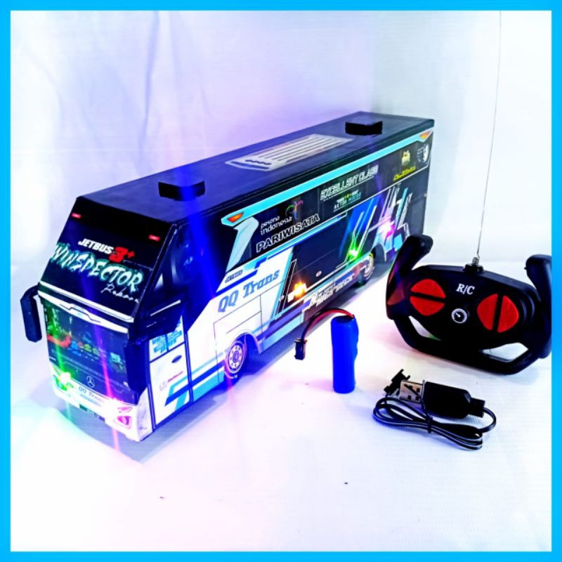 Miniatur bus oleng joget