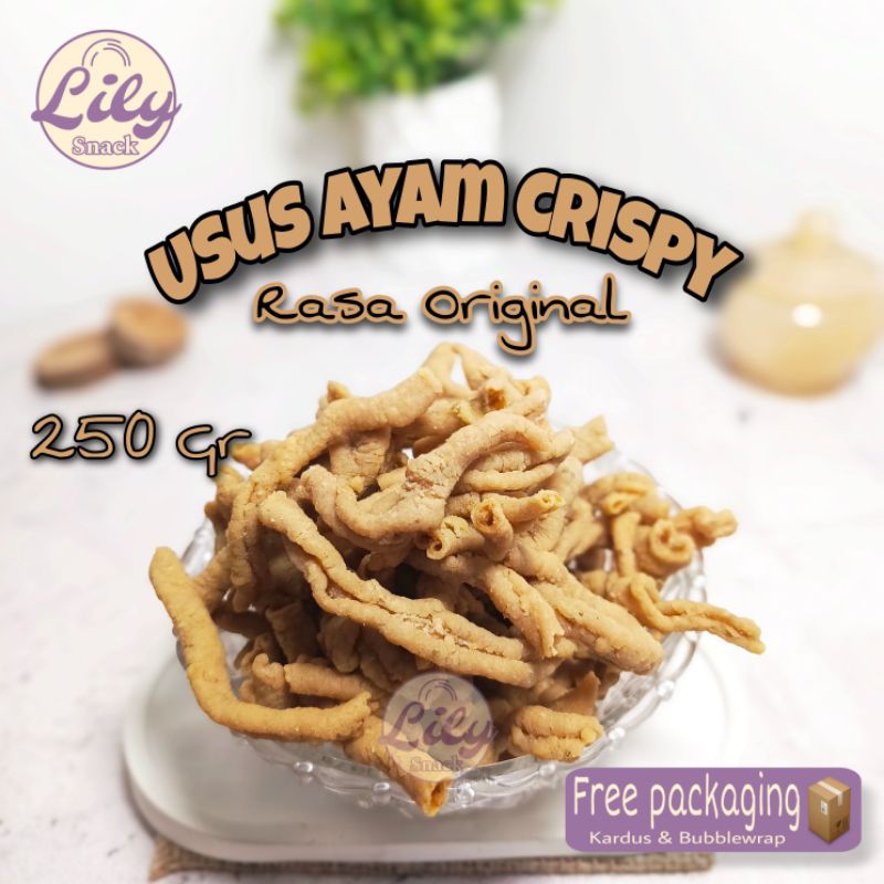 

Keripik Usus Ayam Crispy 250 Gram