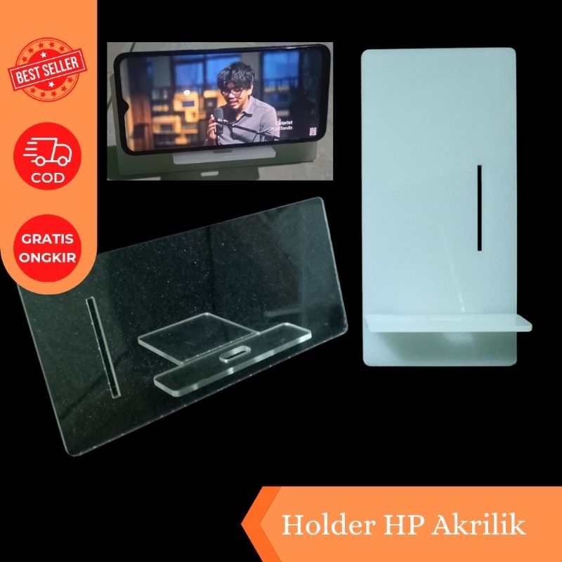 holder HP akrilik || stand HP akrilik || phone holder acrylic, stand holder handphone akrilik 3mm es