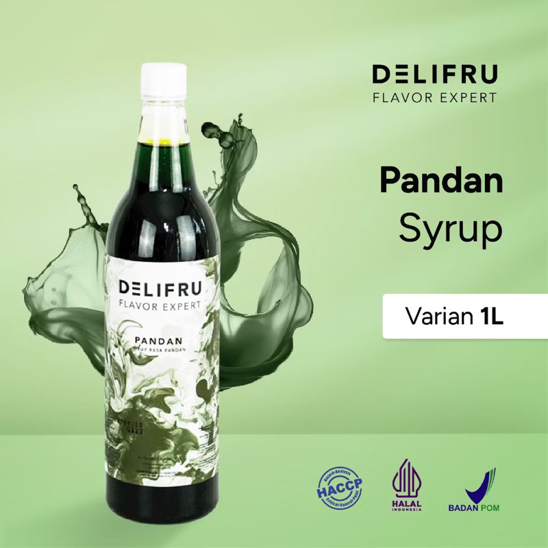 

DELIFRU SIRUP “Pandan Syrup 1 Liter” || Sirup Pandan