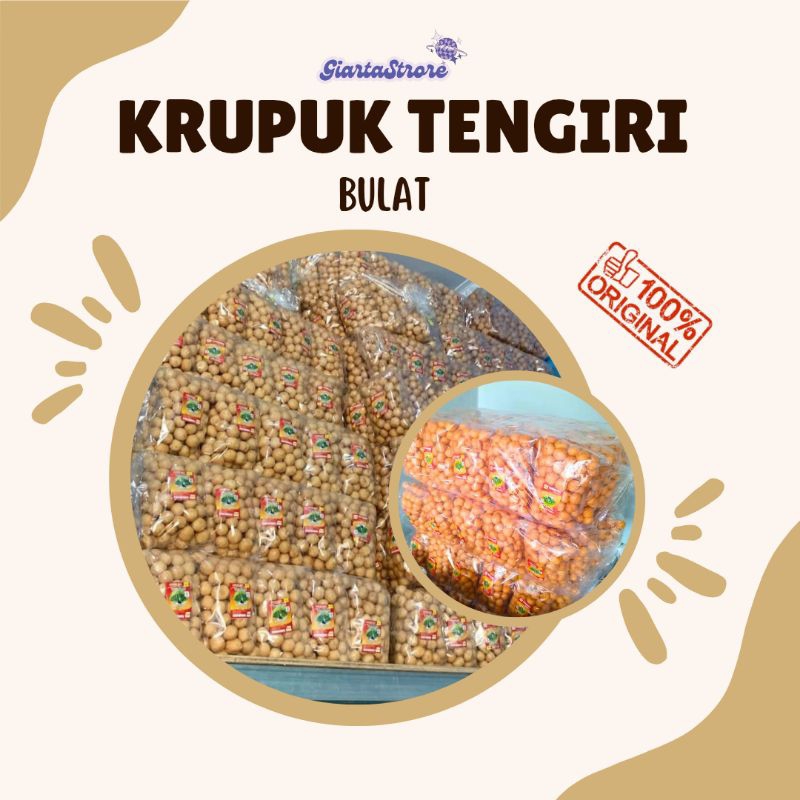 

Krupuk Tengiri Bulat Gurih Renyah