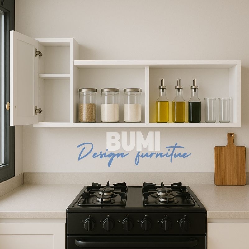 Rak Bumbu Dapur Gantung Minimalis Rak Dinding Serbaguna Estetik Modern