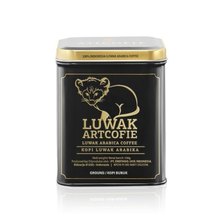 

Artcofie Kopi Luwak Arabica Tin Box Kopi Bubuk 100 gram