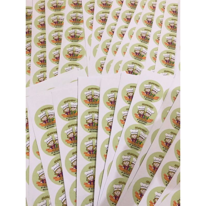 

Sticker Hangtag Label Greeting Card Alas Packing Kemasan