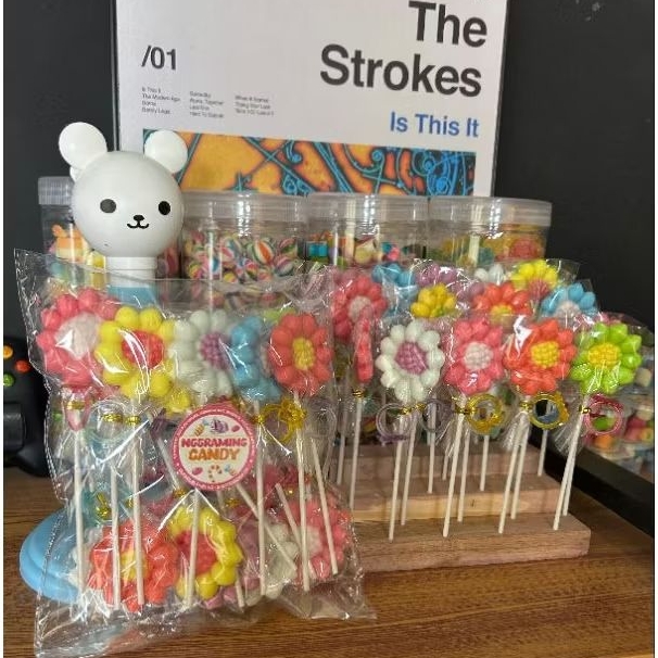 

PERMEN LOLI BUNGA MATAHARI CINCIN ISI 20pcs GROSIR PALING MURAH