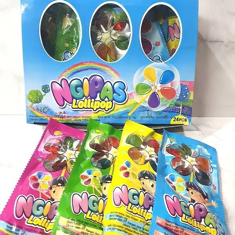 

Permen lollipop kipas isi 24 pcs Permen Ngipas Ranjani
