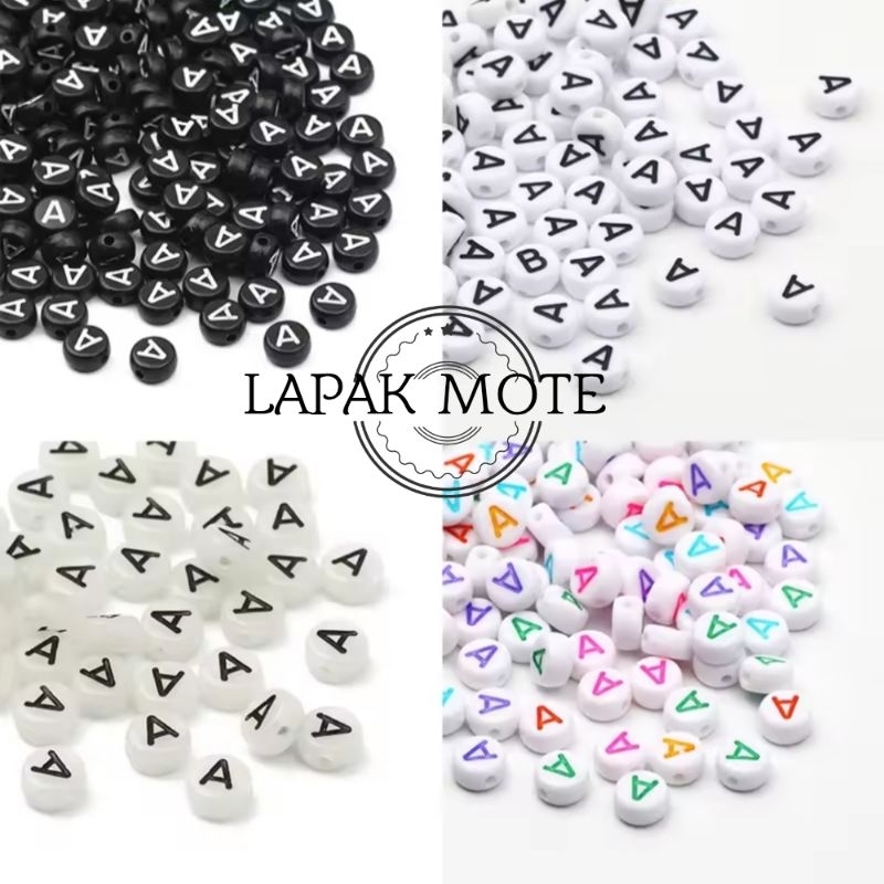 MANIK MANIK HURUF KHUSUS HURUF A BULAT DAN KOTAK