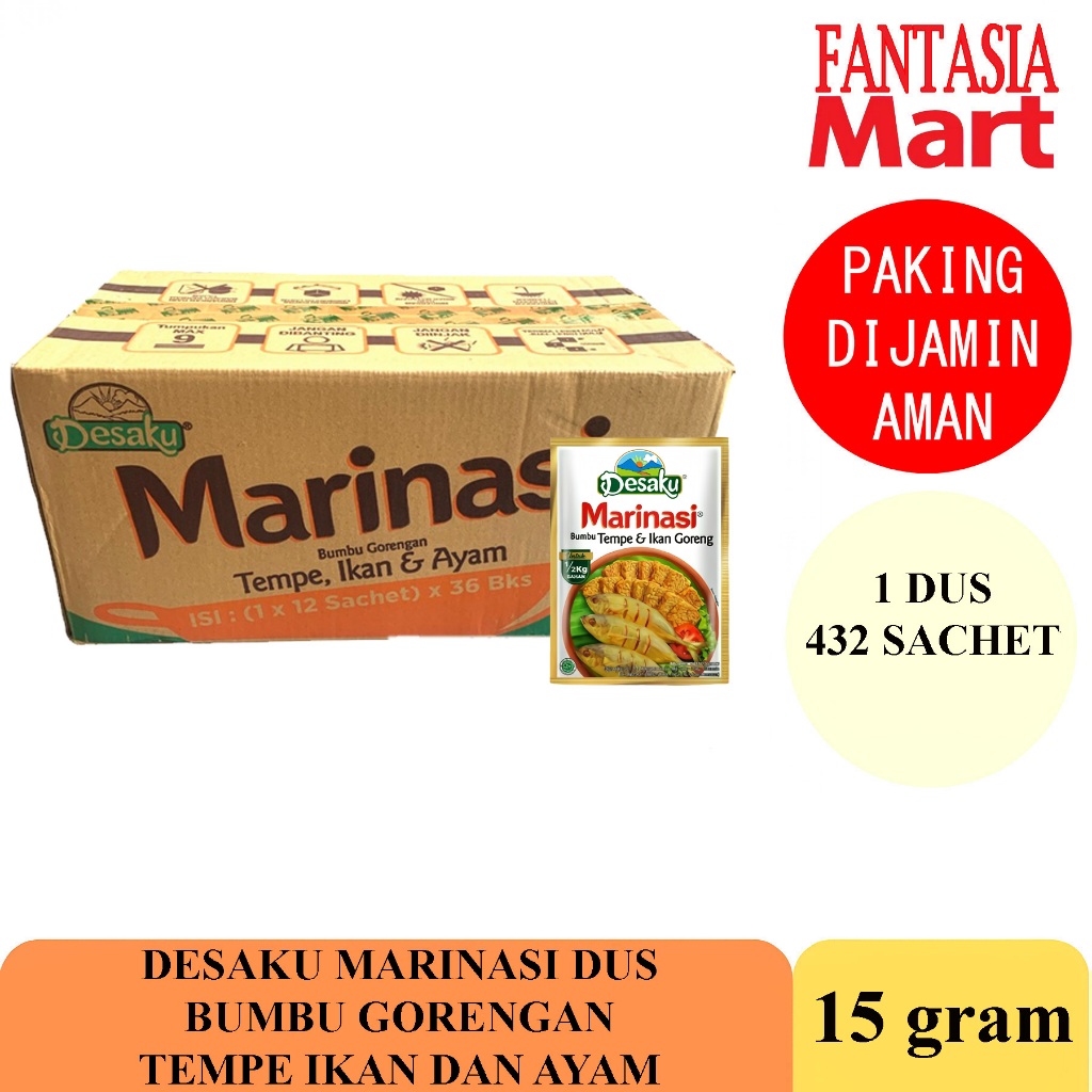 

DESAKU BUBUK MARINASI 15 GRAM DUS NON COD FUN CORNER DENGAN PAKING AMAN