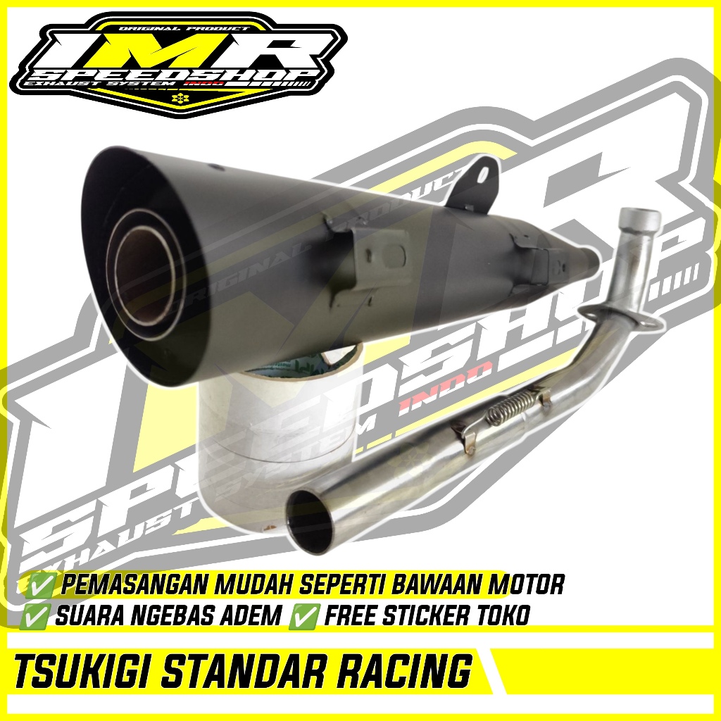 KNALPOT TSUKIGI STANDAR RACING KHARISMA KIRANA 125 SUPRA X 125D ASTREA GRAND C70 LEGENDA Dll
