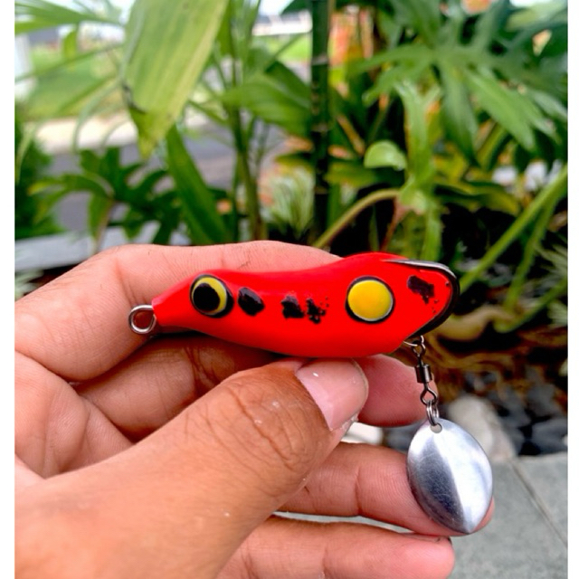 SF / SOFT FROG 7CM 9,5GR UMPAN TIRUAN MANCING CASTING GABUS TOMAN KILLER HOOK VMC LONGCAST BABON