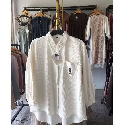 Kemeja Polo Bahan Corduroy