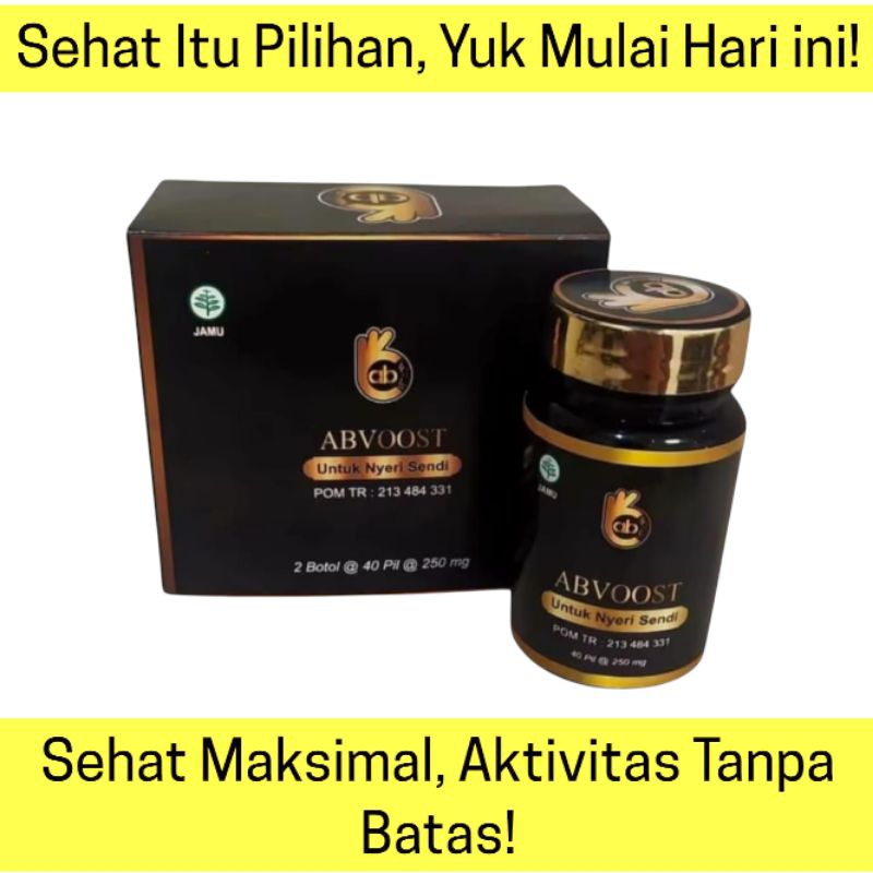 ABVOOST - Solusi Herbal NO.1 untuk Nyeri Sendi, Asam Urat, Stroke, dan Stamina Tubuh