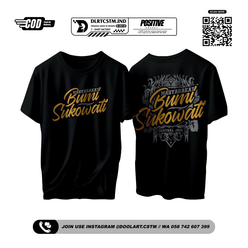 kaoa sragen kaos viral kaos murah kaos bumi sukowati sragen pride