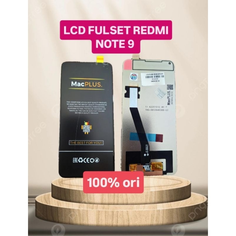 LCD FULLSetRedmi note 9 original macplus